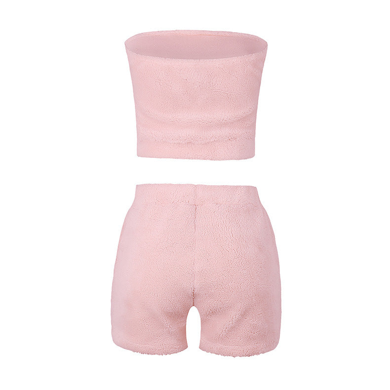 Summer Women's Casual Plush Two-Piece Set