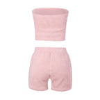 Summer Women's Casual Plush Two-Piece Set