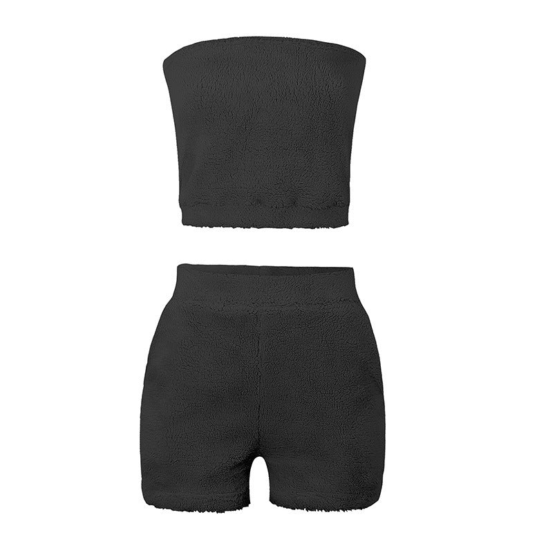 Summer Women's Casual Plush Two-Piece Set